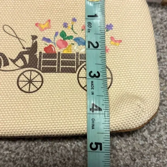 Coach Dreamy Veggie Horse and Carriage large zip wristlet - Picture 4 of 7